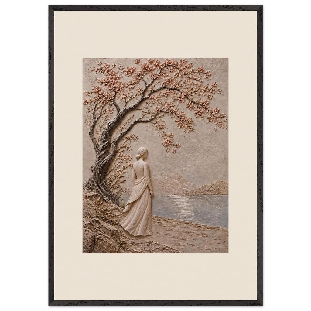 Spring Walk: petra and flora. Museum-quality framed fine art print.