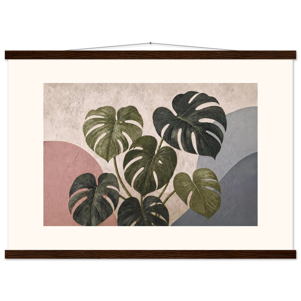 Monstera Sun: botanical and nature. Museum-quality fine art poster.