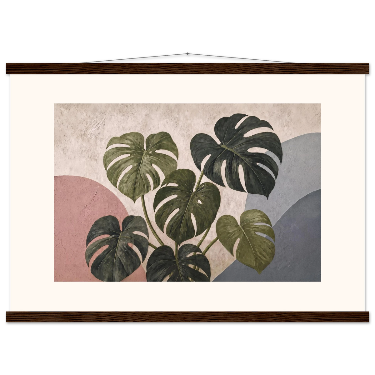 Monstera Sun: botanical and nature. Museum-quality fine art poster.