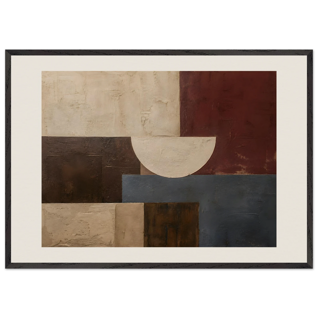 Blocos de Vinho, quadro abstrato emoldurado da The Light Stays.