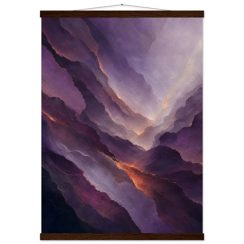 Violet Infinity: moon and night. Fine art poster by The Light Stays.