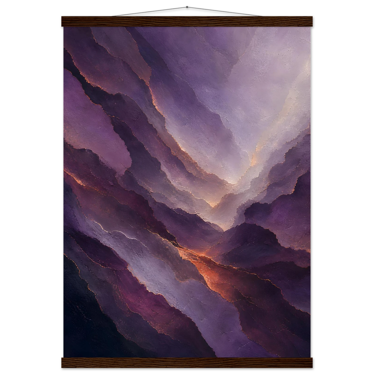 Violet Infinity: moon and night. Fine art poster by The Light Stays.