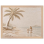 First Tide: sea and coastal landscape. Framed fine art print, alternate frame and size.
