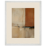 Terracotta Diptych, Panel I of II, two panels, terracotta and cream. Archival framed fine art print shown framed.