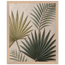 Carved Fronds: impasto, leaves and sand tones. Museum-quality framed fine art print.