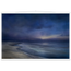 Blue Hour Shore: sea and coastal landscape. Museum-quality fine art poster.