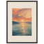 Setouchi Peach Dawn, riviera and japandi. Archival framed fine art print shown framed.