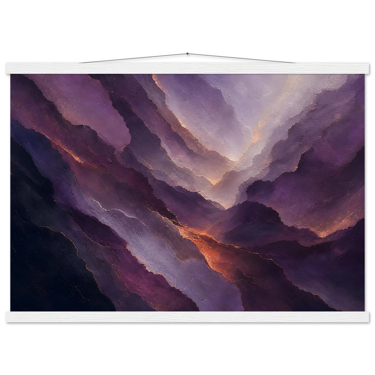 Violet Infinity: moon and night. Fine art poster by The Light Stays.