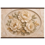 Peonies in Stone: flowers and botanical. Fine art poster, alternate frame and size.
