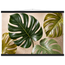 Four Greens: leaves, vivid green and impasto. Museum-quality fine art poster.