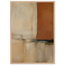 Terracotta Diptych, Panel I of II, two panels, terracotta and cream. Archival framed fine art print shown framed.