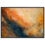 Blue Hour Field, night, horizon and deep blue. Archival framed fine art print shown framed.