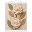 Carved Camellia: flowers and botanical. Fine art poster, alternate frame and size.