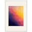 Turquoise and Gold: gradient, night and morning. Museum-quality framed fine art print.