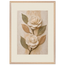 Carved Camellia: flowers and botanical. Framed fine art print, alternate frame and size.