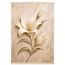 Alabaster Lily: flowers and botanical. Museum-quality fine art poster.