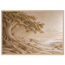 Sandstone Dawn, lumen and siena. Archival framed fine art print shown framed.