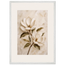 Gilded Magnolia, flowers and botanical. Archival framed fine art print shown framed.