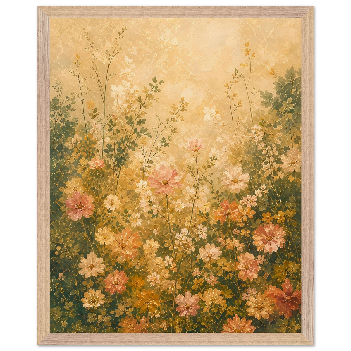 Petal Garden: flowers, botanical and abundance. Framed fine art print by The Light Stays.