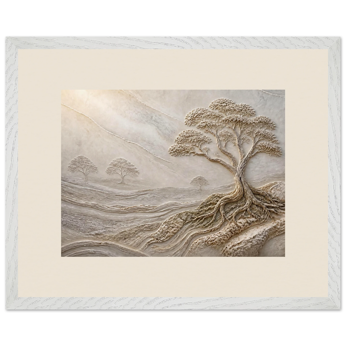 Old Growth: petra and herbarium. Framed fine art print, alternate frame and size.