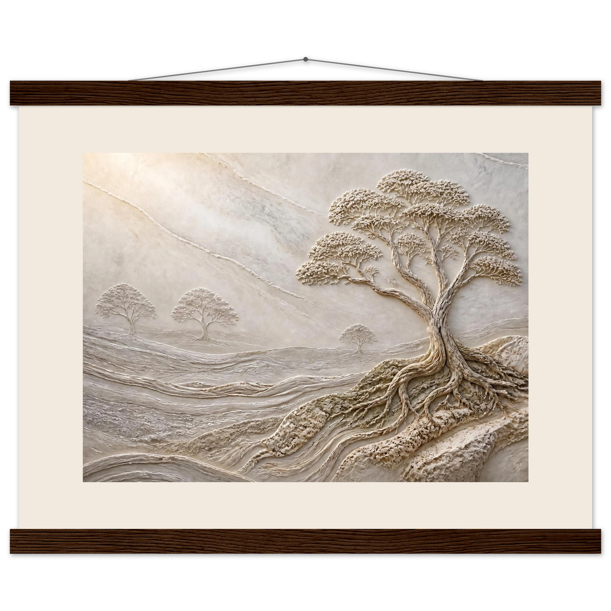 Old Growth: petra and herbarium. Fine art poster, alternate frame and size.
