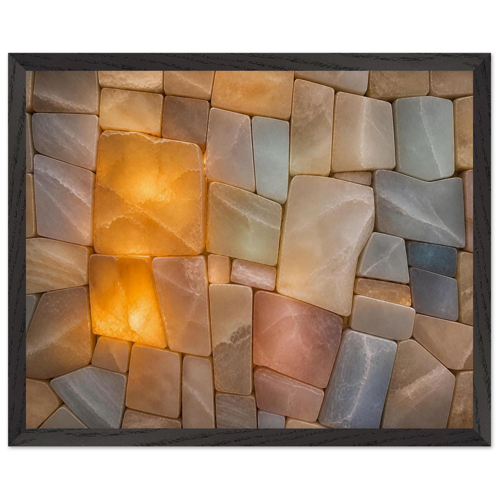 Stonelight: lumen and aura. Framed fine art print by The Light Stays.