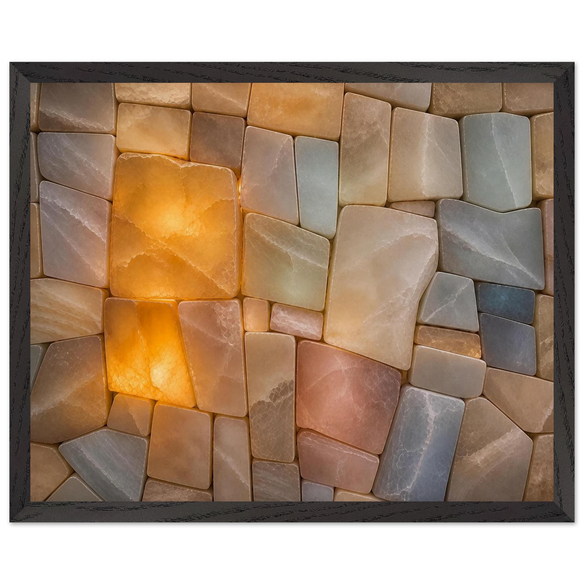 Stonelight: lumen and aura. Framed fine art print by The Light Stays.