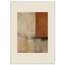 Terracotta Diptych, Panel I of II: two panels, terracotta and cream. Museum-quality framed fine art print.