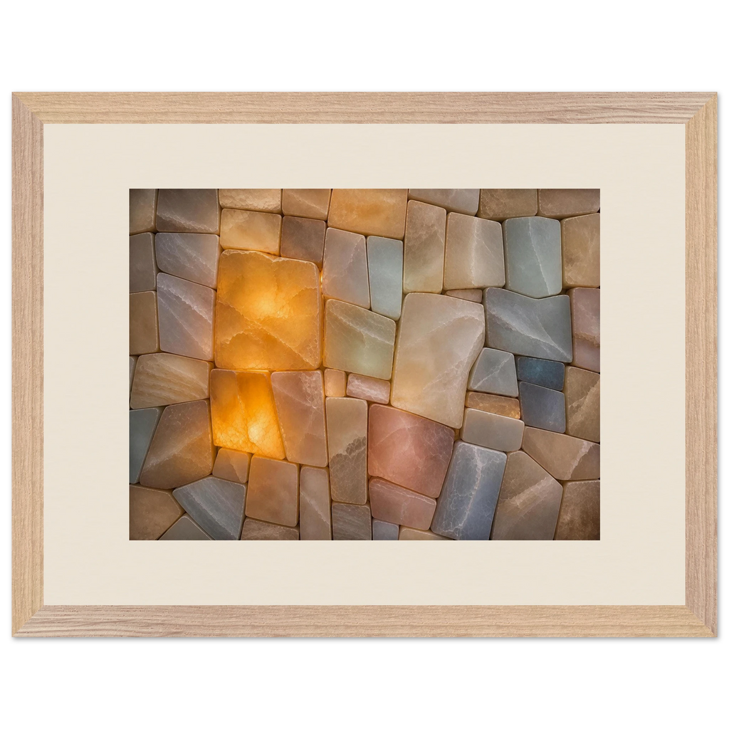Stonelight: lumen and aura. Museum-quality framed fine art print.