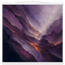 Violet Infinity, moon and night. Archival fine art poster shown framed.