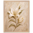 Alabaster Lily, flowers and botanical. Archival framed fine art print shown framed.