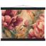 Crimson Peonies: flowers and botanical. Fine art poster, alternate frame and size.