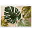 Four Greens: leaves, vivid green and impasto. Museum-quality fine art poster.