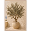 Olive Terrace: landscape and sun. Framed fine art print, alternate frame and size.