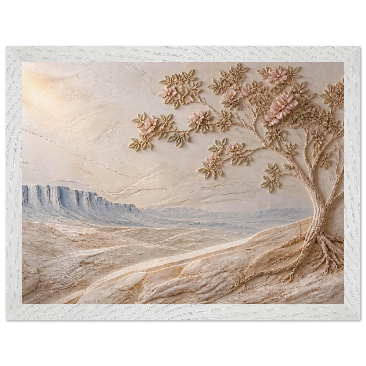 Cliffside Bloom: flowers and botanical. Framed fine art print by The Light Stays.