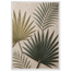 Carved Fronds: impasto, leaves and sand tones. Framed fine art print by The Light Stays.