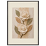 Carved Camellia, flowers and botanical. Archival framed fine art print shown framed.