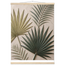 Carved Fronds: impasto, leaves and sand tones. Museum-quality fine art poster.
