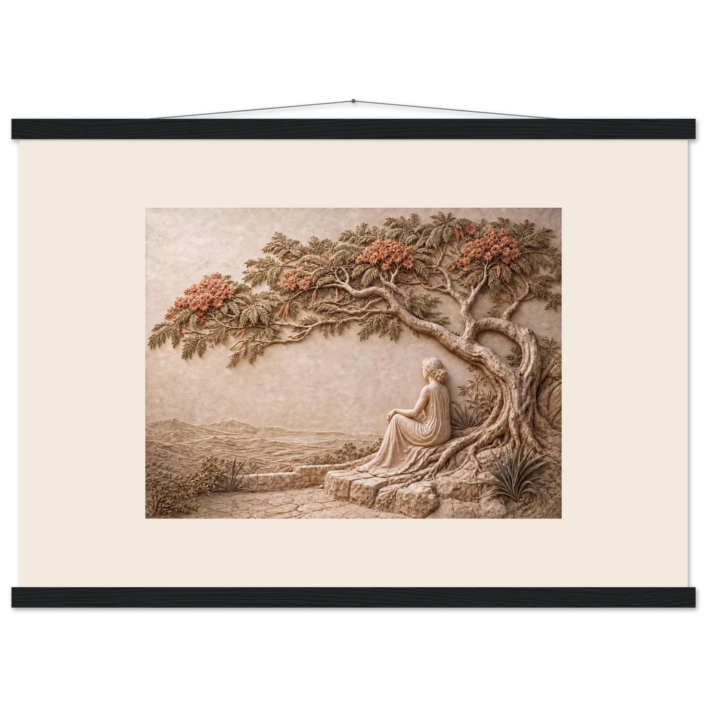 Under the Blossoms: petra and flora. Fine art poster by The Light Stays.