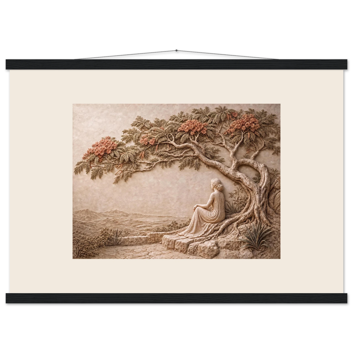 Under the Blossoms: petra and flora. Fine art poster by The Light Stays.