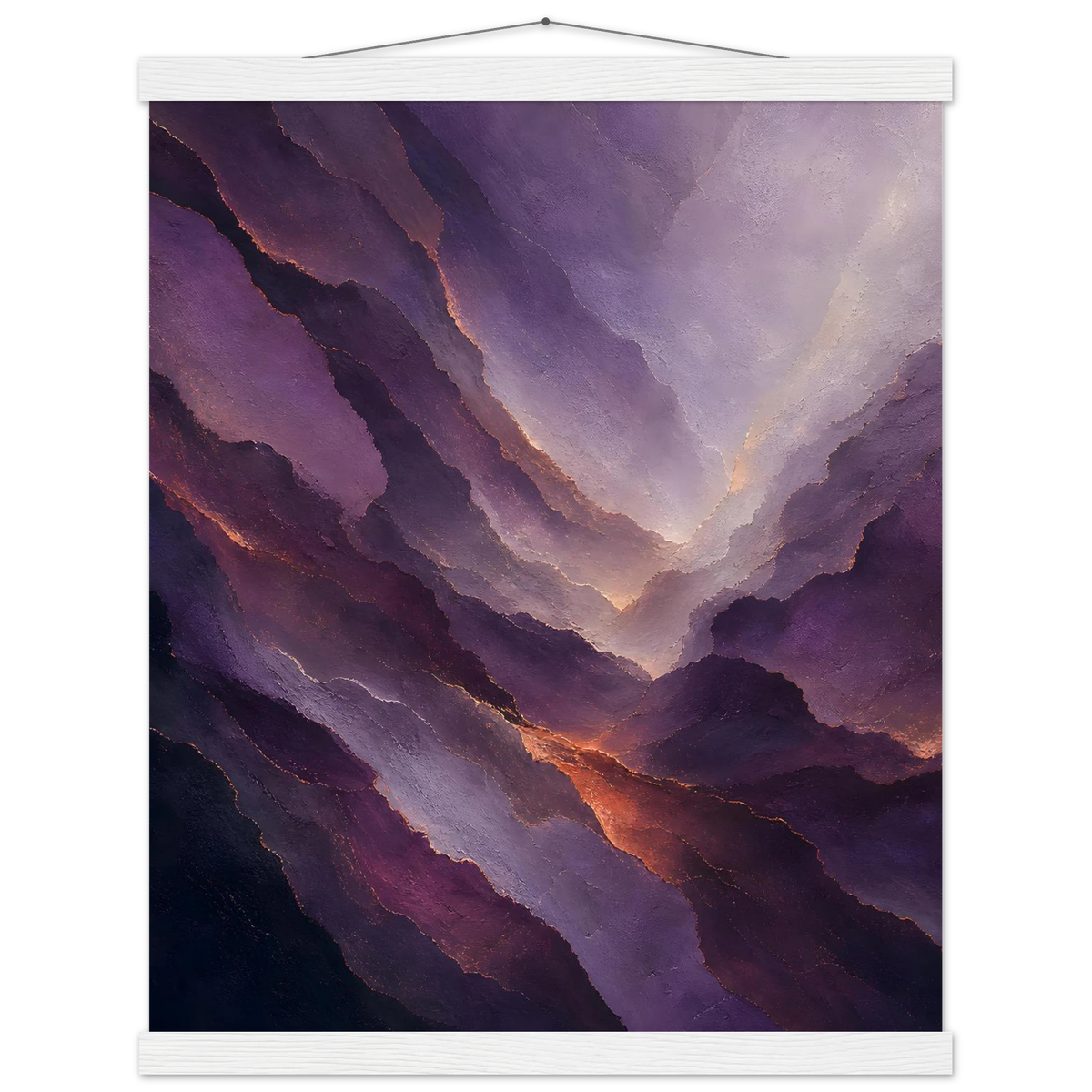 Violet Infinity: moon and night. Fine art poster by The Light Stays.