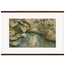 Papyrus Pond, lake, papyrus and serene greens. Archival fine art poster shown framed.
