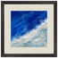 Cobalt Foam: abstract, cobalt and sea foam. Framed fine art print by The Light Stays.