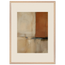 Terracotta Diptych, Panel I of II: two panels, terracotta and cream. Framed fine art print, alternate frame and size.