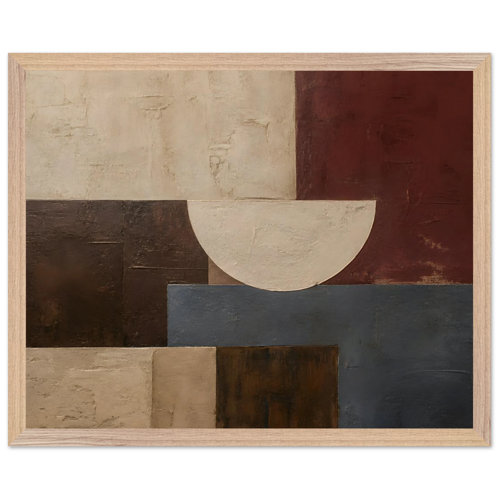 Blocos de Vinho, quadro abstrato emoldurado da The Light Stays.