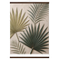 Carved Fronds: impasto, leaves and sand tones. Museum-quality fine art poster.
