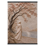 Spring Walk, impasto, lake and blossoming tree. Archival fine art poster shown framed.
