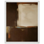 Terracotta Diptych, Panel II of II: two panels, terracotta and cream. Framed fine art print, alternate frame and size.