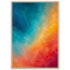 Teal and Orange: gradient, sea and dusk. Framed fine art print by The Light Stays.