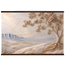 Cliffside Bloom: petra and flora. Fine art poster, alternate frame and size.